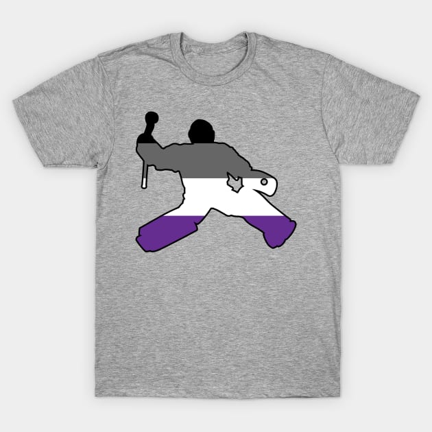 Field Hockey Goalie: Asexual Pride T-Shirt by ziafrazier